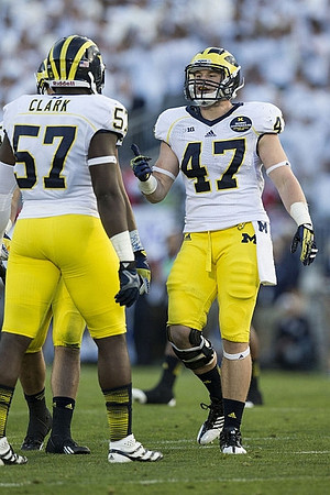 Frank Clark (57) and Jake Ryan (47)