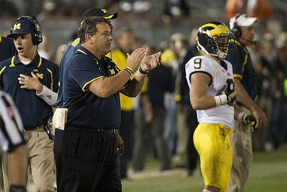Brady Hoke and Drew Dileo (9)