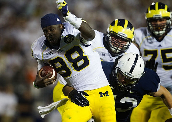 Devin Gardner (98), Graham Glasgow (61), and Michael Schofield (75)