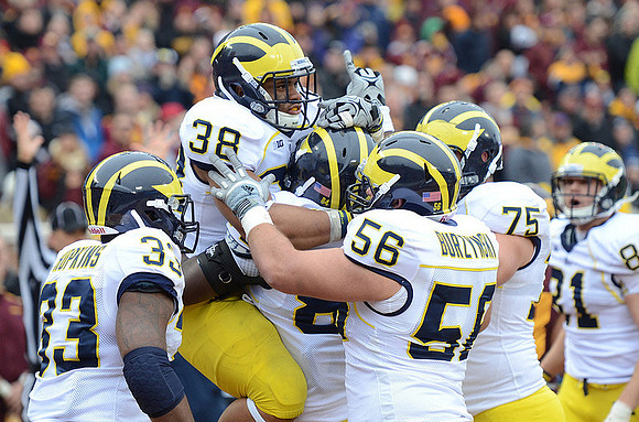 Stephen Hopkins (33), Thomas Rawls (38), Joey Burzynski (56), Michael Schofield (75), and Mike Kwiatkowski (81)