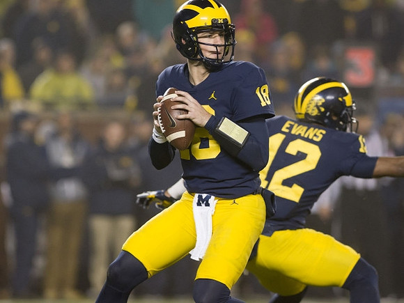 Brandon Peters (18) and Chris Evans (12)