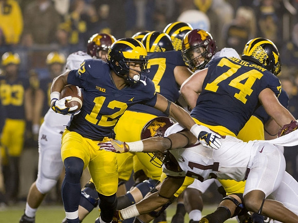 Chris Evans (12), Patrick Kugler (57), and Ben Bredeson (74)