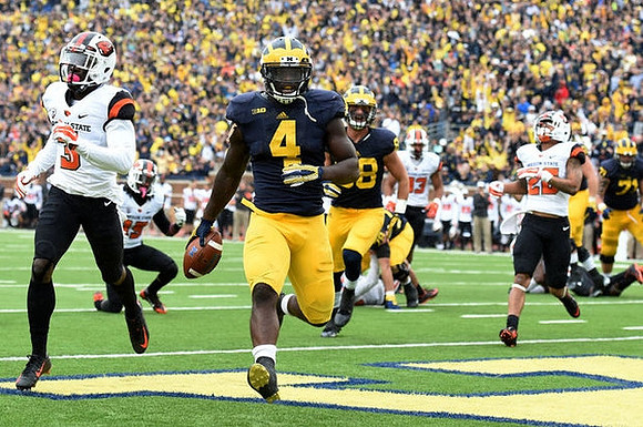 De'Veon Smith (4), Jake Butt (88), and Ben Braden (71)
