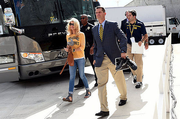 Jim Harbaugh and Sarah Harbaugh