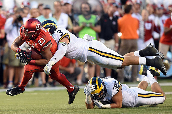 Desmond Morgan (3) and Joe Bolden (35)