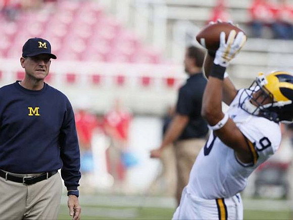 Jim Harbaugh and Grant Perry (9)