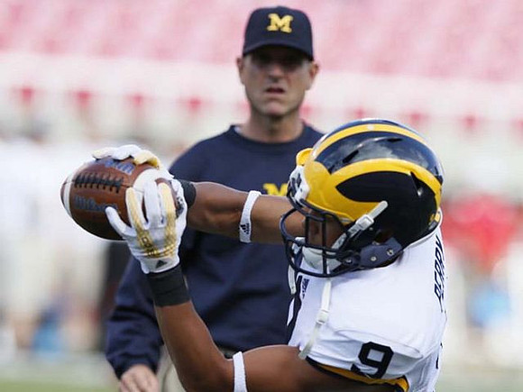 Jim Harbaugh and Grant Perry (9)