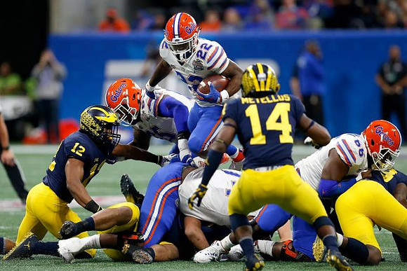 Josh Ross (12) and Josh Metellus (14)