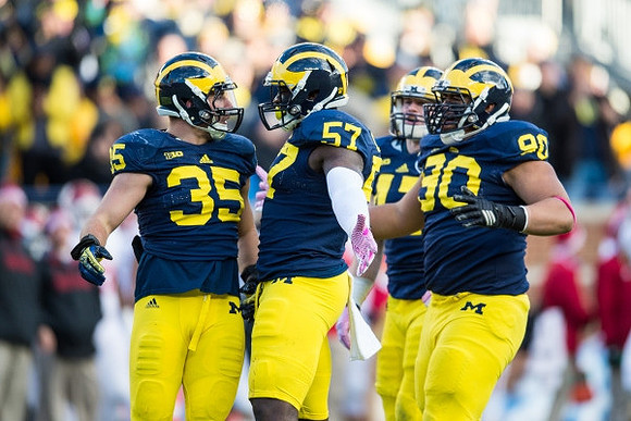 Joe Bolden (35), Frank Clark (57), Jake Ryan (47), and Bryan Mone (90)