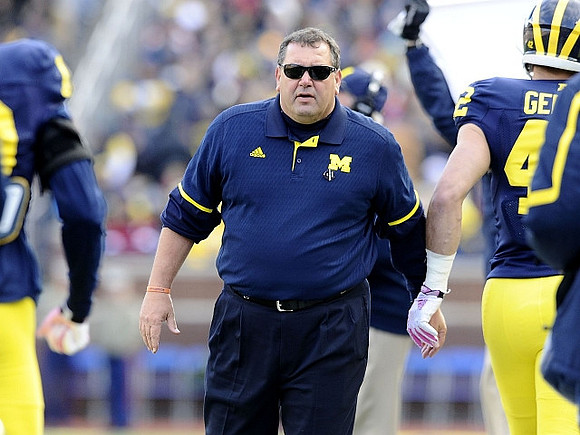 Brady Hoke and Ben Gedeon (42)
