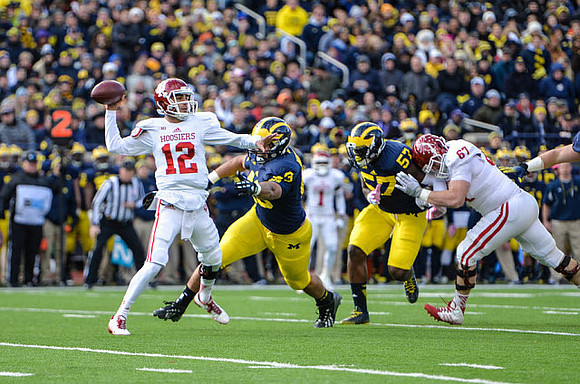 Chris Wormley (43) and Frank Clark (57)