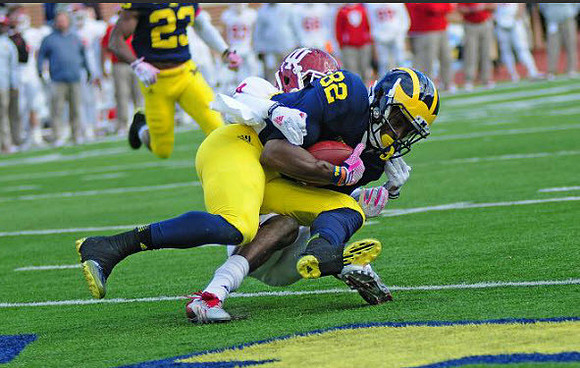 Dennis Norfleet (23) and Amara Darboh (82)