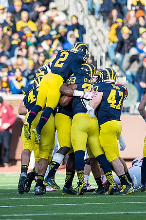 Chris Wormley (43), Blake Countess (2), Taco Charlton (33), and Jake Ryan (47)