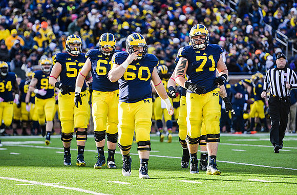 A.J. Williams (84), Keith Heitzman (92), Mason Cole (52), Graham Glasgow (61), Jack Miller (60), and Ben Braden (71)