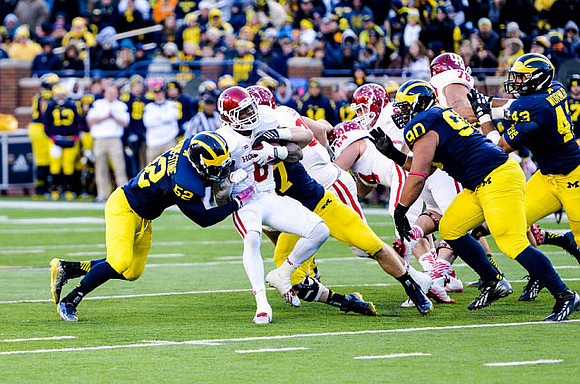 Royce Jenkins-Stone (52), Frank Clark (57), Bryan Mone (90), and Chris Wormley (43)