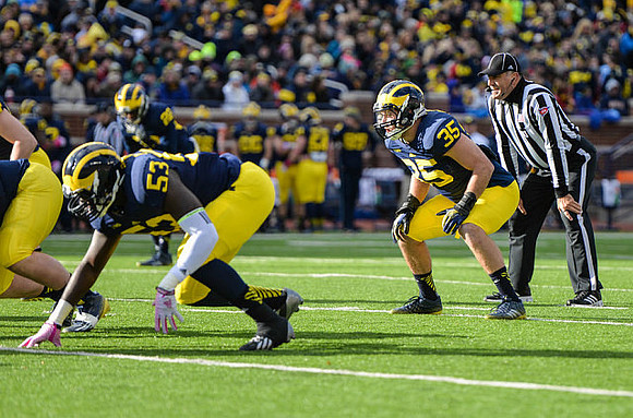 Jarrod Wilson (22), Mario Ojemudia (53), and Joe Bolden (35)