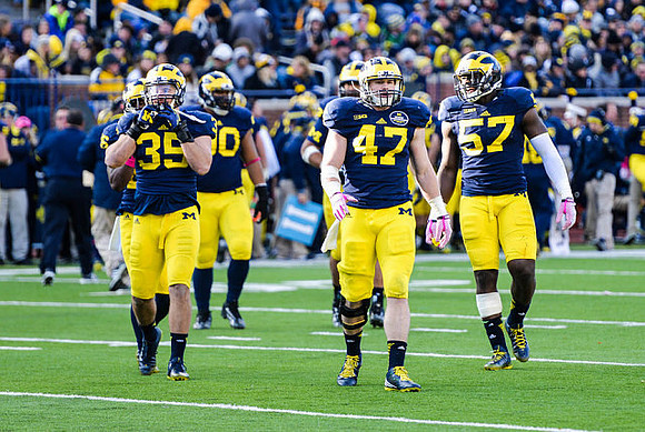 Joe Bolden (35), Bryan Mone (90), Jake Ryan (47), and Frank Clark (57)