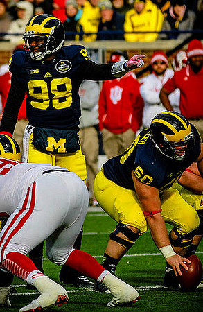 Devin Gardner (98) and Jack Miller (60)