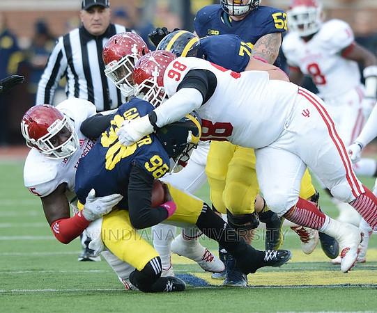Devin Gardner (98), Ben Braden (71), and Mason Cole (52)