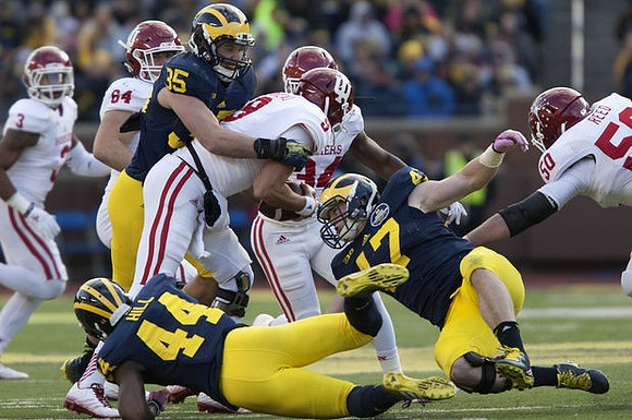 Joe Bolden (35), Delano Hill (44), and Jake Ryan (47)