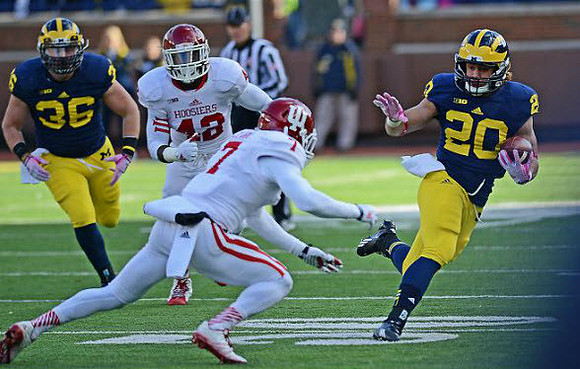 Joe Kerridge (36) and Drake Johnson (20)