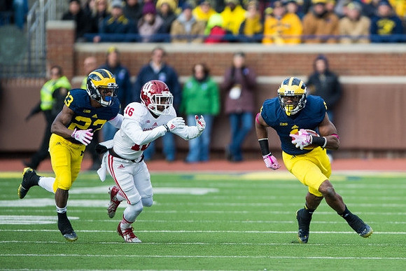 Dennis Norfleet (23) and Devin Funchess (1)