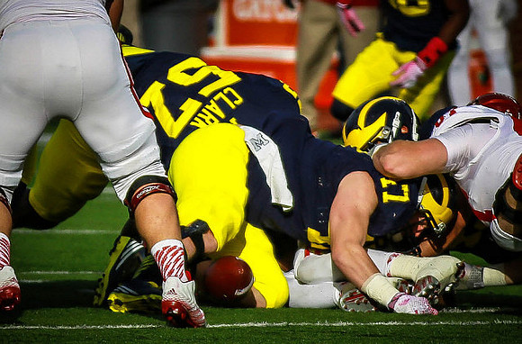Frank Clark (57) and Jake Ryan (47)