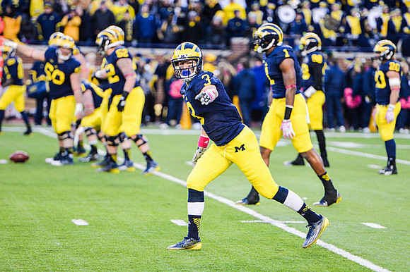 Jack Miller (60), Mason Cole (52), Bo Dever (3), Devin Funchess (1), Devin Gardner (98), and Drake Johnson (20)