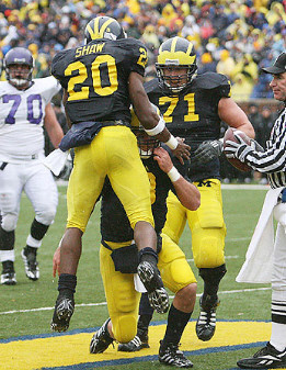 Michael Shaw (20), Nick Sheridan (8), and Mark Ortmann (71)