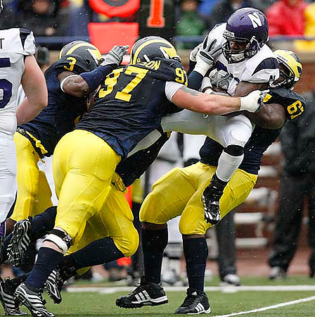 Stevie Brown (3), Will Johnson (97), and Terrance Taylor (67)