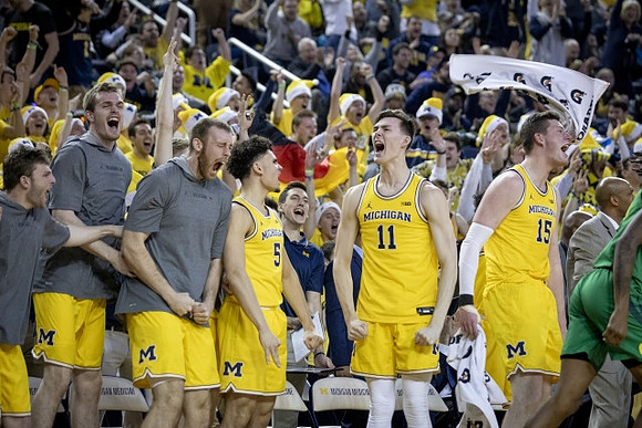 Luke Wilson (32), Jaron Faulds (44), Austin Davis (51), Adrien Nunez (5), Colin Castleton (11), and Jon Teske (15)