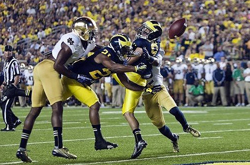 Jeremy Gallon (21) and Drew Dileo (9)