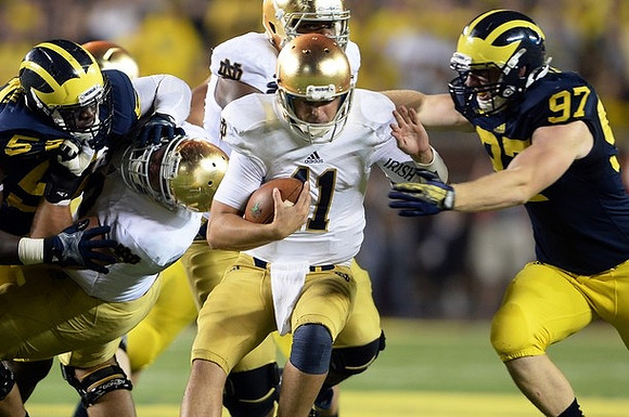 Frank Clark (57) and Brennen Beyer (97)