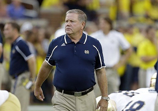 Notre Dame Head Coach Brian Kelly