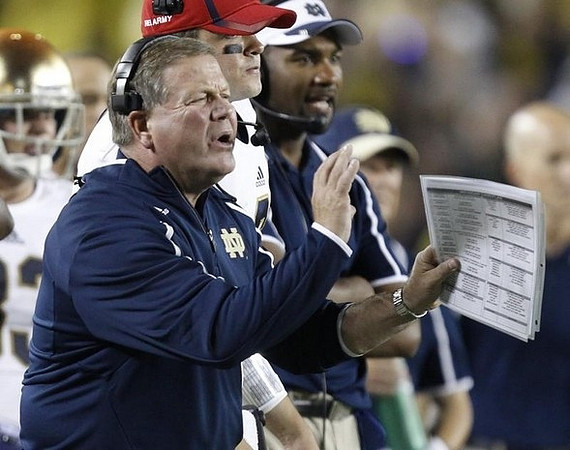 Notre Dame Head Coach Brian Kelly