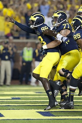 Devin Gardner (98), Taylor Lewan (77), and Joe Reynolds (85)