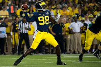 Devin Gardner (98) and Graham Glasgow (61)