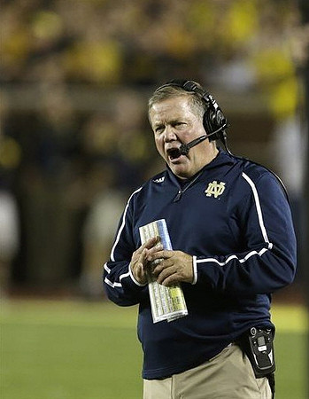 Notre Dame Head Coach Brian Kelly
