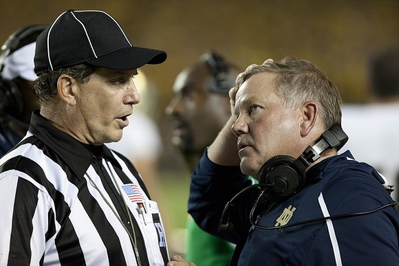 Notre Dame Head Coach Brian Kelly