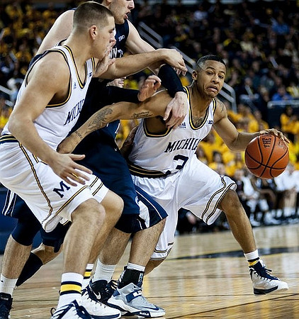 Mitch McGary (4) and Trey Burke (3)