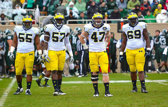 Jibreel Black (55), Frank Clark (57), Jake Ryan (47), and Willie Henry (69)