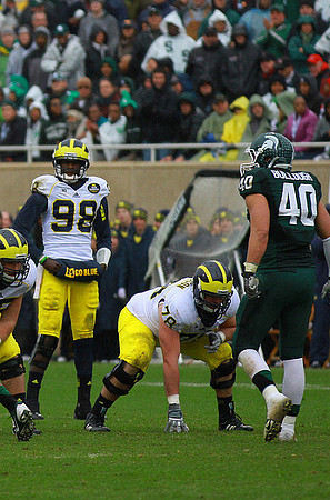 Devin Gardner (98) and Erik Magnuson (78)