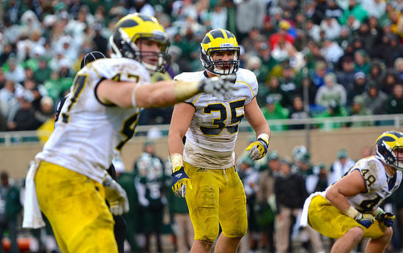 Jake Ryan (47), Joe Bolden (35), and Desmond Morgan (48)