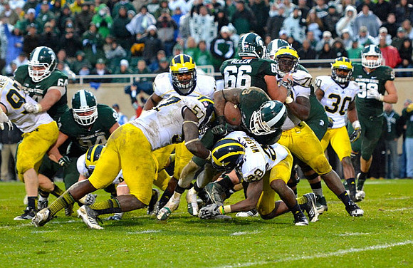 Brennen Beyer (97), Frank Clark (57), James Ross (15), Jarrod Wilson (22), Quinton Washington (76), and Thomas Gordon (30)