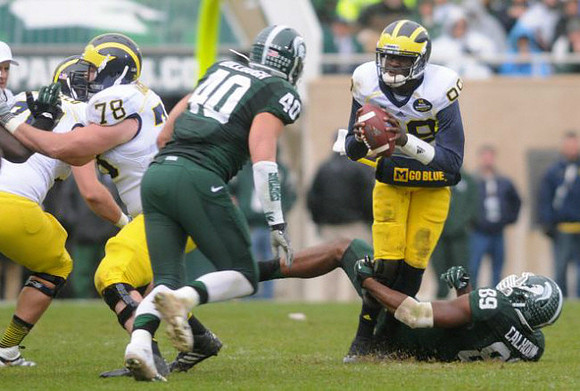 Michael Schofield (75), Erik Magnuson (78), and Devin Gardner (98)
