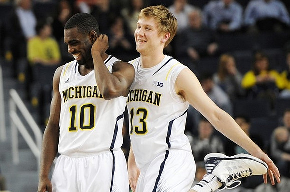 Tim Hardaway Jr. (10) and Matt Vogrich (13)