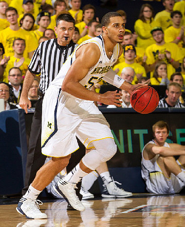 Jordan Morgan (52) and Spike Albrecht (2)