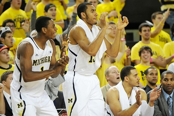 Glenn Robinson III (1), Jon Horford (15), Jordan Morgan (52), and LaVall Jordan