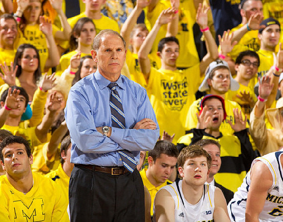 Josh Bartelstein (20), John Beilein, and Matt Vogrich (13)