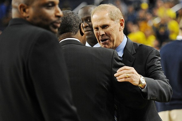 Cleveland State Head Coach Gary Waters, John Beilein, and Bacari Alexander